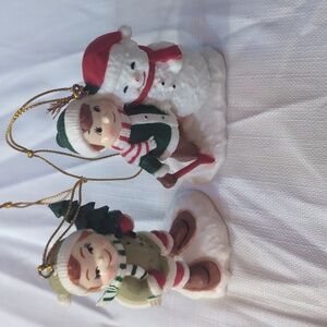 Vintage  1980 Charming Holiday Ornaments *BINK